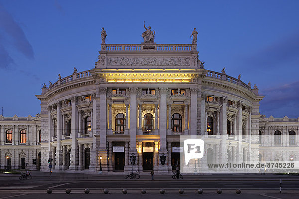 Wien  Hauptstadt  beleuchtet  Nacht  Österreich