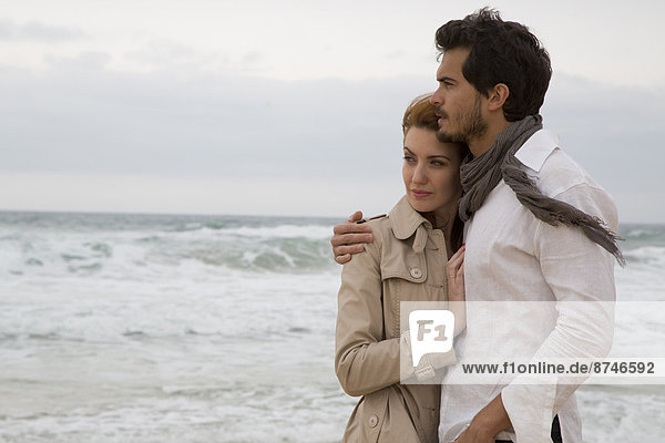 Portrait of Couple at Beach  Sardinia  Italy