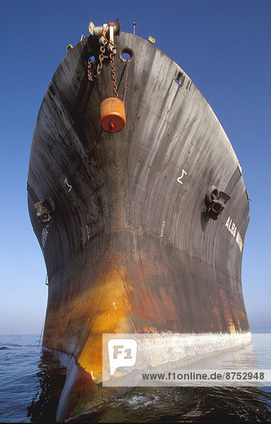 Bow of a Cargo Ship