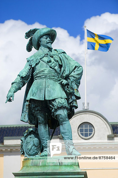 Gustav Adolf statue  Bohuslan  Sweden