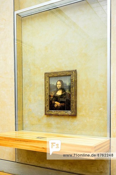 Mona Lisa Painting  The Louvre Museum  Paris  France