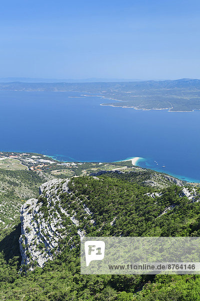 Rückansicht Stadt Insel Ansicht Kroatien Dalmatien Goldenes Horn Hvar Ratte