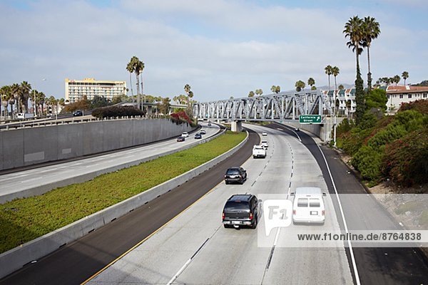 View of traffic California USA