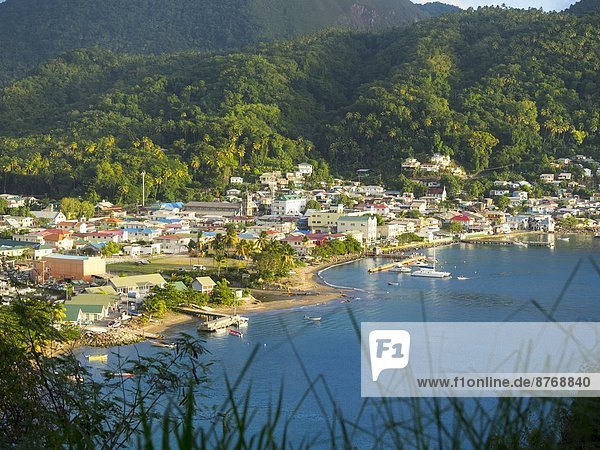 Karibik  St. Lucia  Soufriere  Stadtbild