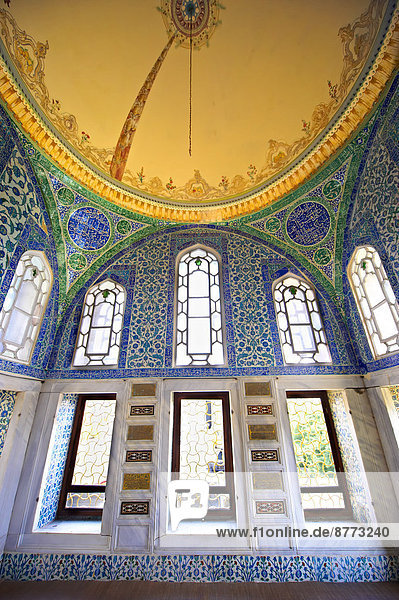 Architektur Dekoration Toilette Kachel Zimmer Jahrhundert Istanbul Ottomane Türkei Topkapi-Palast