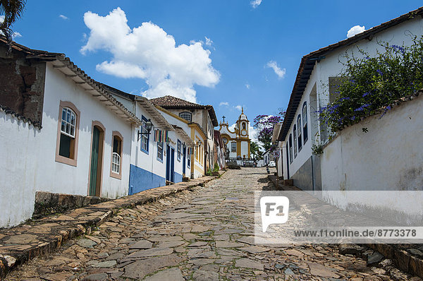 Historical mining town of Tiradentes  Minas Gerais  Brazil