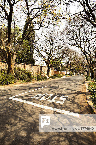 Südafrika  Johannesburg  Straße im Parkview Distrikt