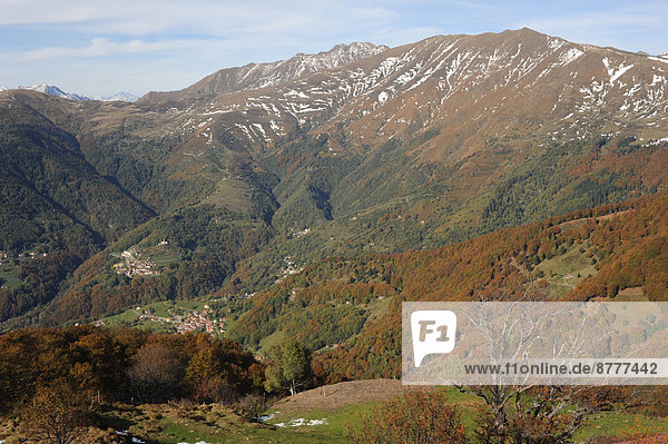 Berg Tal Herbst Schweiz