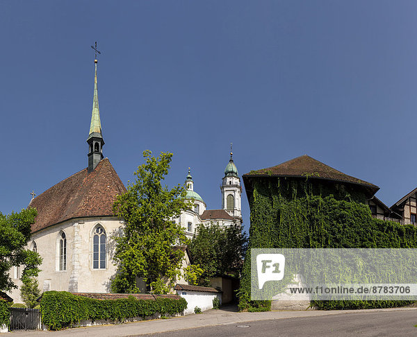 Europa  Sommer  Kirche  Petersdom  Kapelle  Kloster  Schweiz