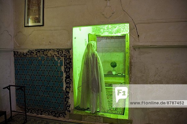 Iran  Mahan  Shah Nematollahe Vali mausoleum  woman                                                                                                                                                     