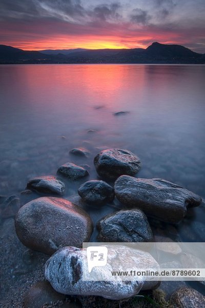 Uferfelsen  Okanagan Lake  Naramata  British Columbia  Kanada