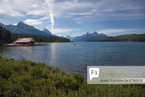 Nationalpark  Landschaftlich schön  landschaftlich reizvoll  Wasser  Berg  Landschaft  See  Nordamerika  Jasper Nationalpark  Alberta  Kanada