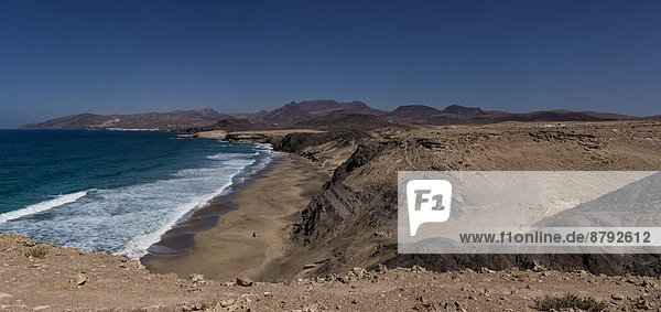 Wasser  Europa  Strand  Sommer  Landschaft  Meer  Kanaren  Kanarische Inseln  Fuerteventura  La Pared  Spanien
