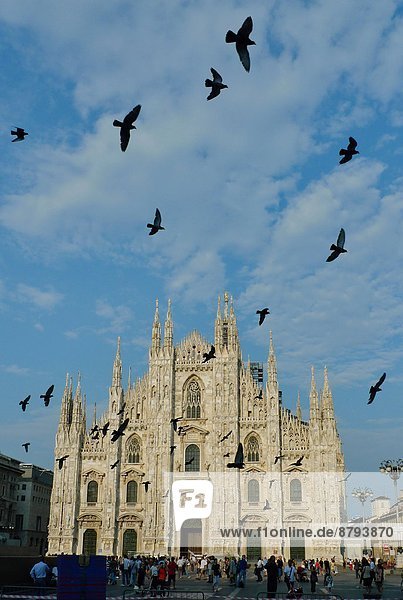 Italien  Lombardei  Mailand  die Duomo-Fassade