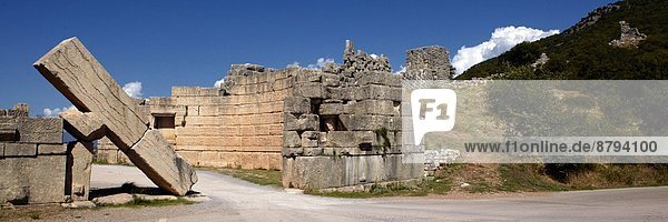 Europe  Greece  Peloponnese  Messinia  Ithomi  Antique Messinia  Arcadia's door  ruins                                                                                                                  