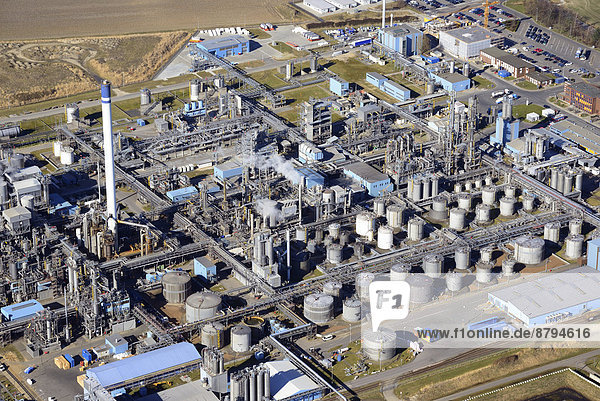 Aerial view  Sasol chemical plant  ChemCoast Park  Brunsbüttel  Schleswig-Holstein  Germany