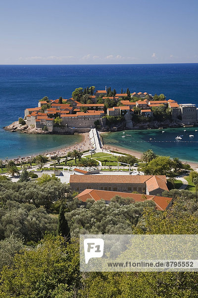 Hotel Geschichte Insel Urlaub Adriatisches Meer Adria Montenegro Villa