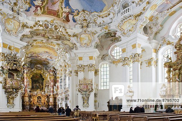 Germany  Bavaria  Steingaden  Wieskirche                                                                                                                                                                