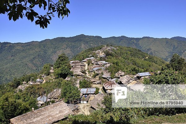 India  Arunachal Pradesh  Tirap region  Khonsa  Nocte tribe village                                                                                                                                     