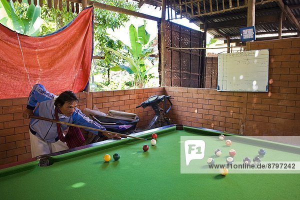 Myanmar  Inle lake  game of billiards                                                                                                                                                                   