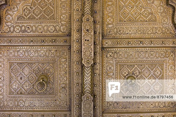 Tür  Palast  Schloß  Schlösser  Mond  Indien  Jaipur  Rajasthan