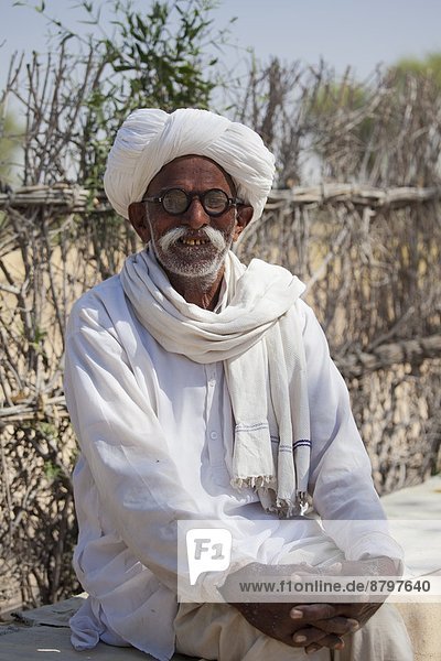 nahe Mann Dorf Indianer Rajasthan