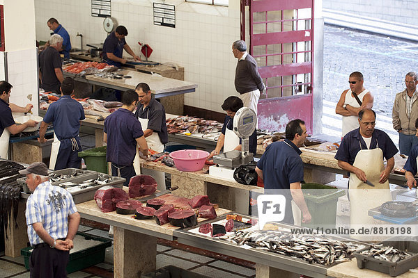 Fischmarkt Mercado dos Lavradores Funchal Madeira Portugal