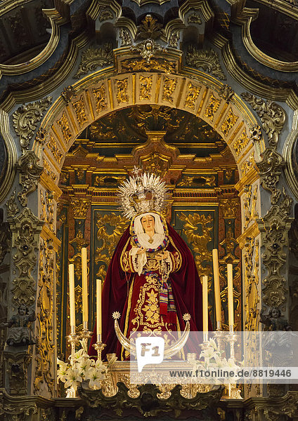Kapelle der Virgen de la Soledad in der San Pedro Kirche  Priego de Córdoba  Provinz Córdoba  Andalusien  Spanien