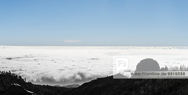Wolkenfront  Passatwolken  Teneriffa  Kanarische Inseln  Spanien