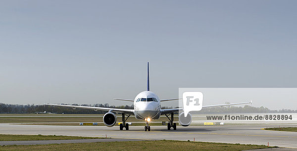 'Der Airbus A319-100 ''Frankfurt Oder'' der Deutschen Lufthansa AG  Flughafen München  München  Oberbayern  Bayern  Deutschland'