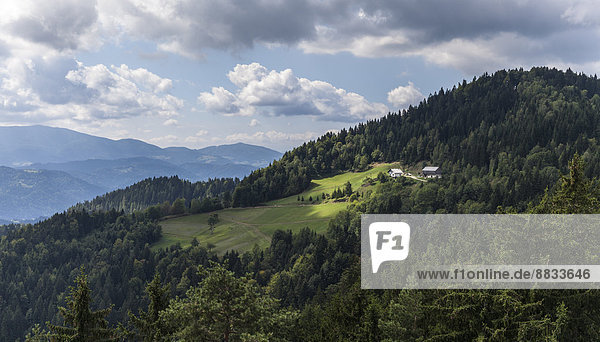 Blick von der österreichischen Grenze nach Slowenien