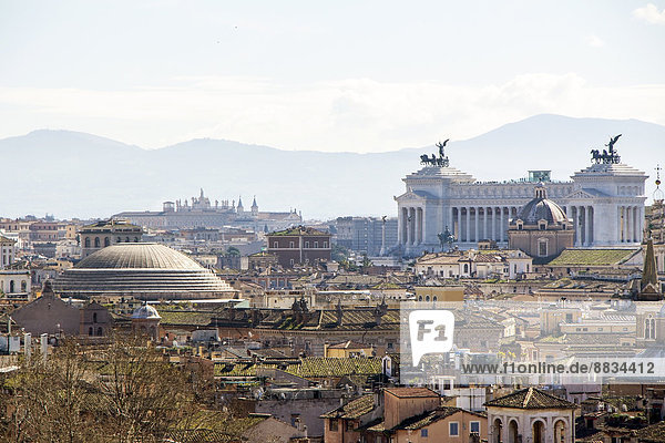 Italien  Rom  Stadtansicht und Pantheon