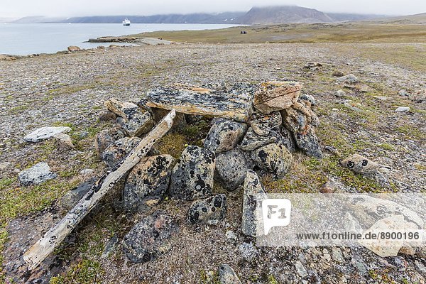 Hafen, Wohnhaus, Nordamerika, Kanada, Devon Island, Nunavut