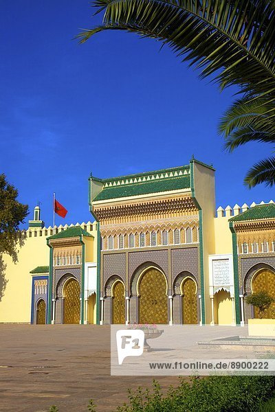 Königspalast  Fez  Marokko  Nordafrika  Afrika