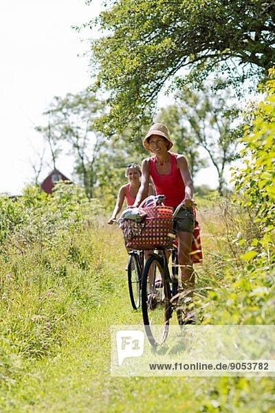Mother on a bike