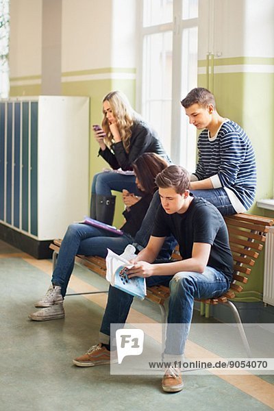 Teenagers in school  Stockholm  Sweden