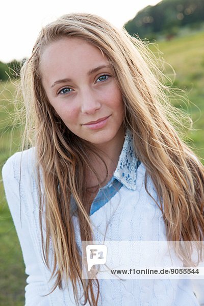 Portrait of teenage girl  Sweden