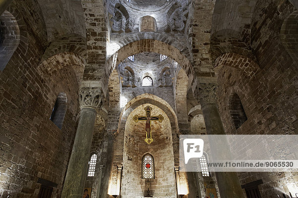 Kuppelgewölbe  unvollendet  San Cataldo  Normannenkirche von 1154  Palermo  Sizilien  Italien