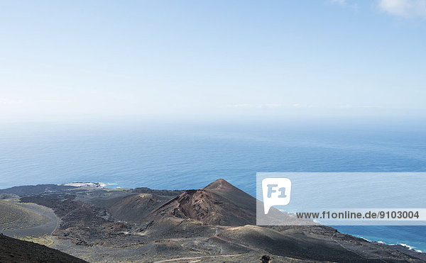 Teneguía Volcano  volcanic landscape  Monumento Natural de Los Volcanos de Teneguía Park  Fuencaliente  La Palma  Canary Islands  Spain