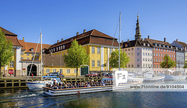 Reise Boot Dänemark Kopenhagen Hauptstadt Christianshavn