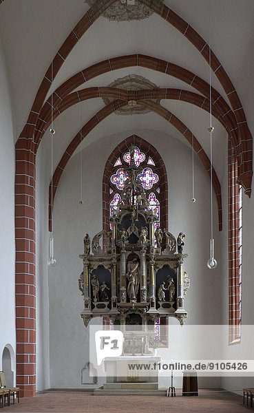 Innenansicht  Altar  Kirche St. Afra  Meißen  Sachsen  Deutschland