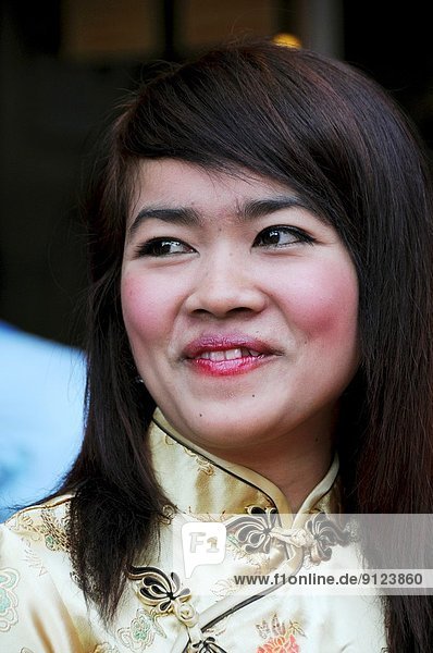 Bangkok  Hauptstadt  Frau  lächeln  chinesisch  neu  Jahr