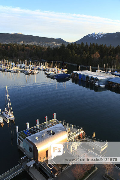 Fischereihafen  Fischerhafen  über  Ansicht  British Columbia  Kohle  Vancouver