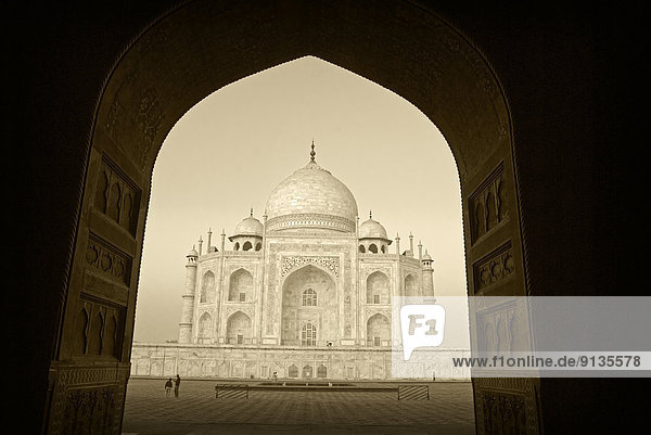 The Taj Mahal at sunrise in Agra India