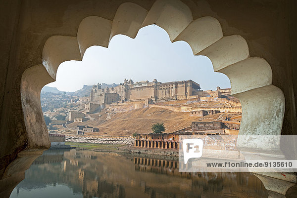 The incredible Amber Fort near Jaipur  Rajasthan State India