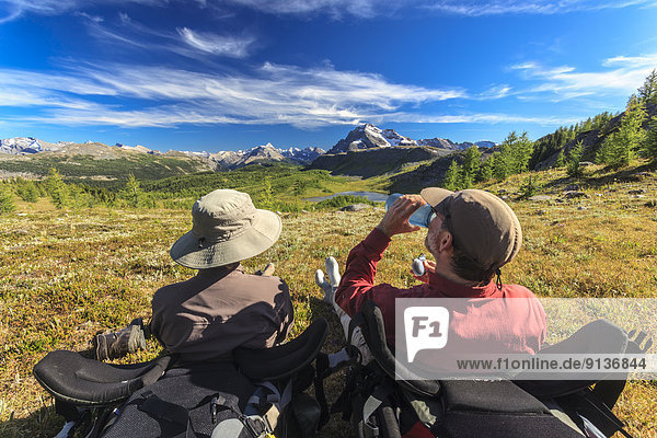 Fröhlichkeit  ruhen  Monarchie  wandern  Ansicht  2  Banff Nationalpark  Rest  Überrest