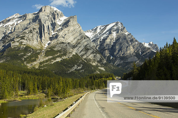 Hintergrund  Bundesstraße  Berg  40  Alberta  Kanada