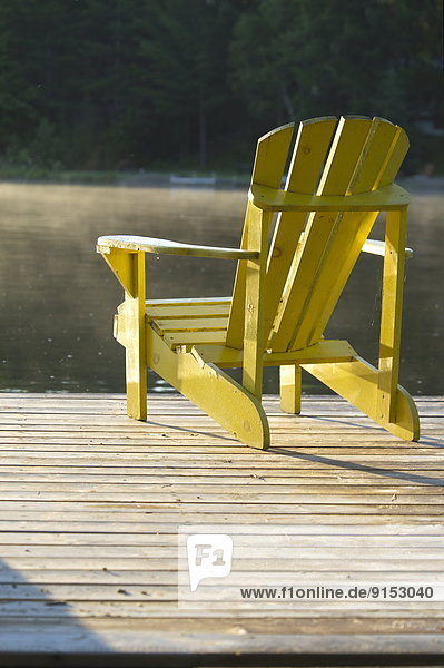 Muskoka Chair on a dock in Muskoka  Ontario