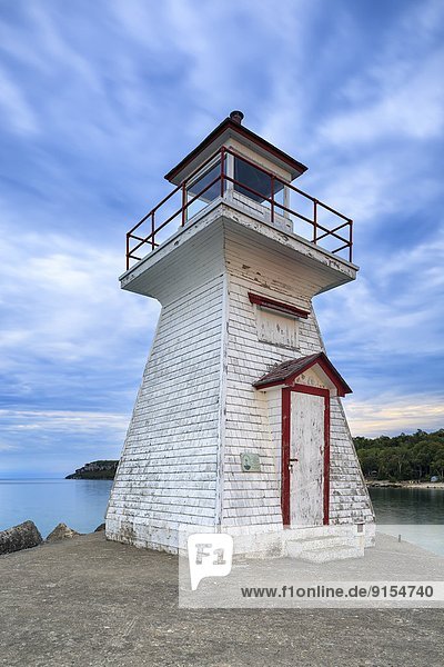 Leuchtturm  Bruce Peninsula Nationalpark  Bucht  Kanada  Ontario