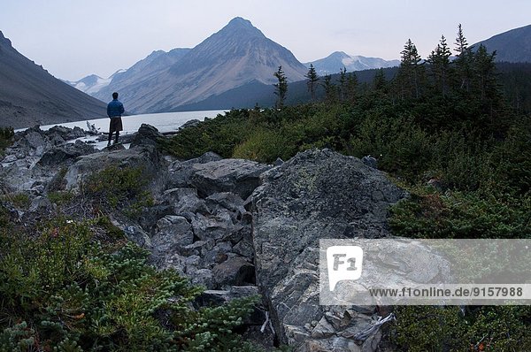 Mountain bike touring near Lorna Lake. Spruce Lake Protected Area. South Chilcotin Mountains. British Columbia  Canada